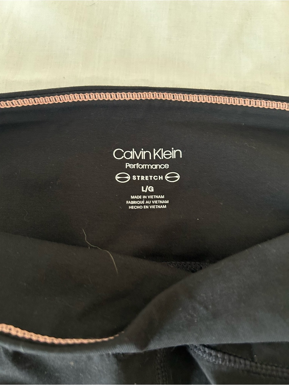 NWT Calvin Klein Performance Pride Rainbow Logo Cropped Leggings/Large - Picture 4 of 4
